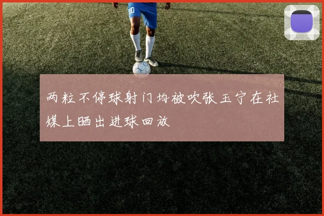 两粒不停球射门均被吹张玉宁在社媒上晒出进球回放